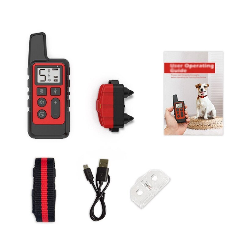 1PC Remote Control Electric Dog Training Collar Pet Remote Control Waterproof Rechargeable Pet Dog Bark Collar