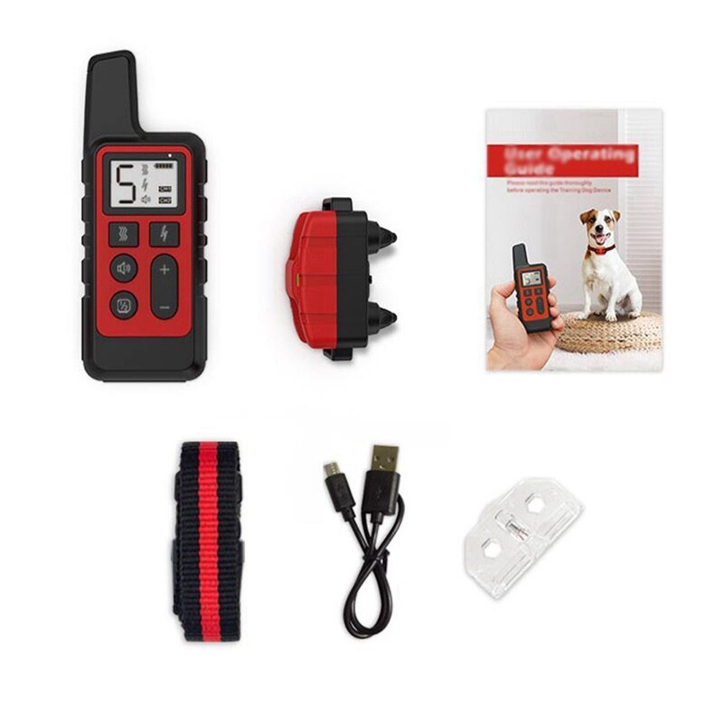 1PC Remote Control Electric Dog Training Collar Pet Remote Control Waterproof Rechargeable Pet Dog Bark Collar