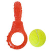 Tennis Ball Dog Toy Variety Pack (Boomerang, 3-Bone Squeaker, Orange Squeaker)