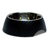 Twill Round Melamine Stainless Steel Dog Bowl (Black)