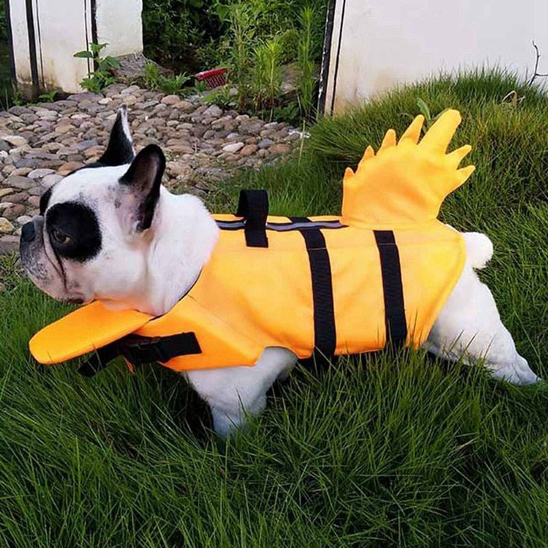 Dog Life Vest Summer Shark Pet Life Jacket Dog Clothes Dogs Swimwear Pets Swimming Suit New