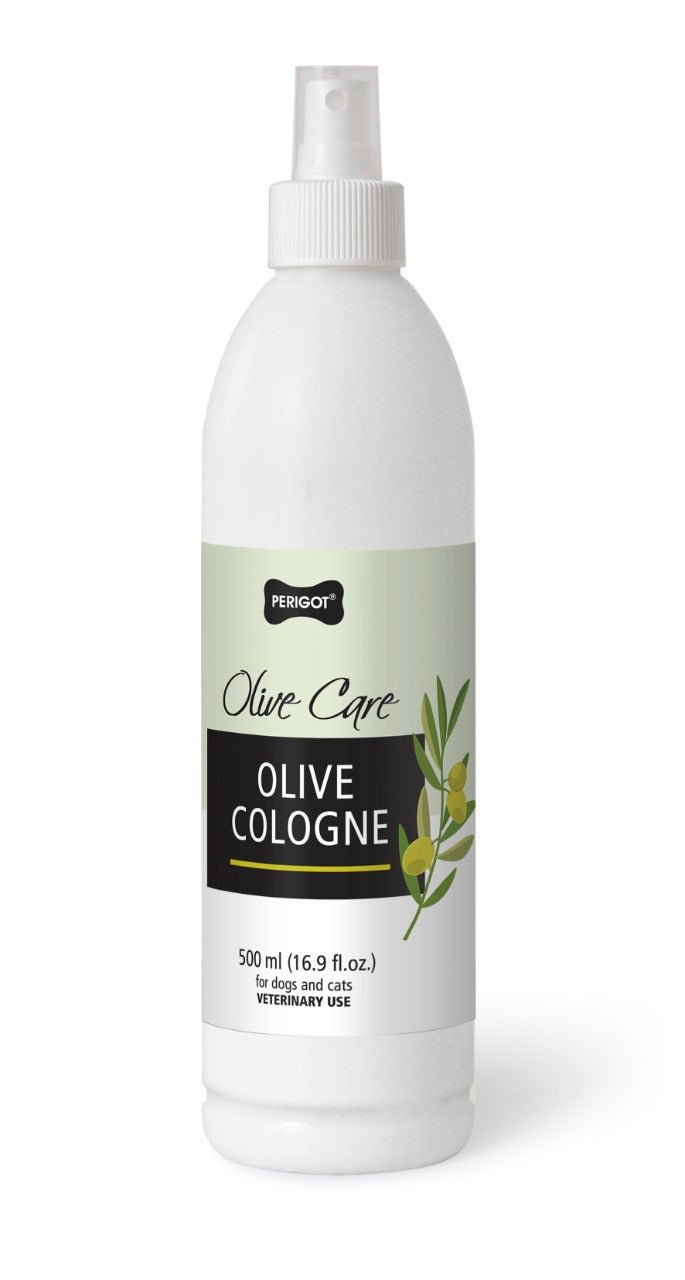 Perigot - Vegan Olive Care Cologne Spray for Dogs 500 ml (16.9 fl.oz.) | Deodorant and Perfume | Dog & Cat